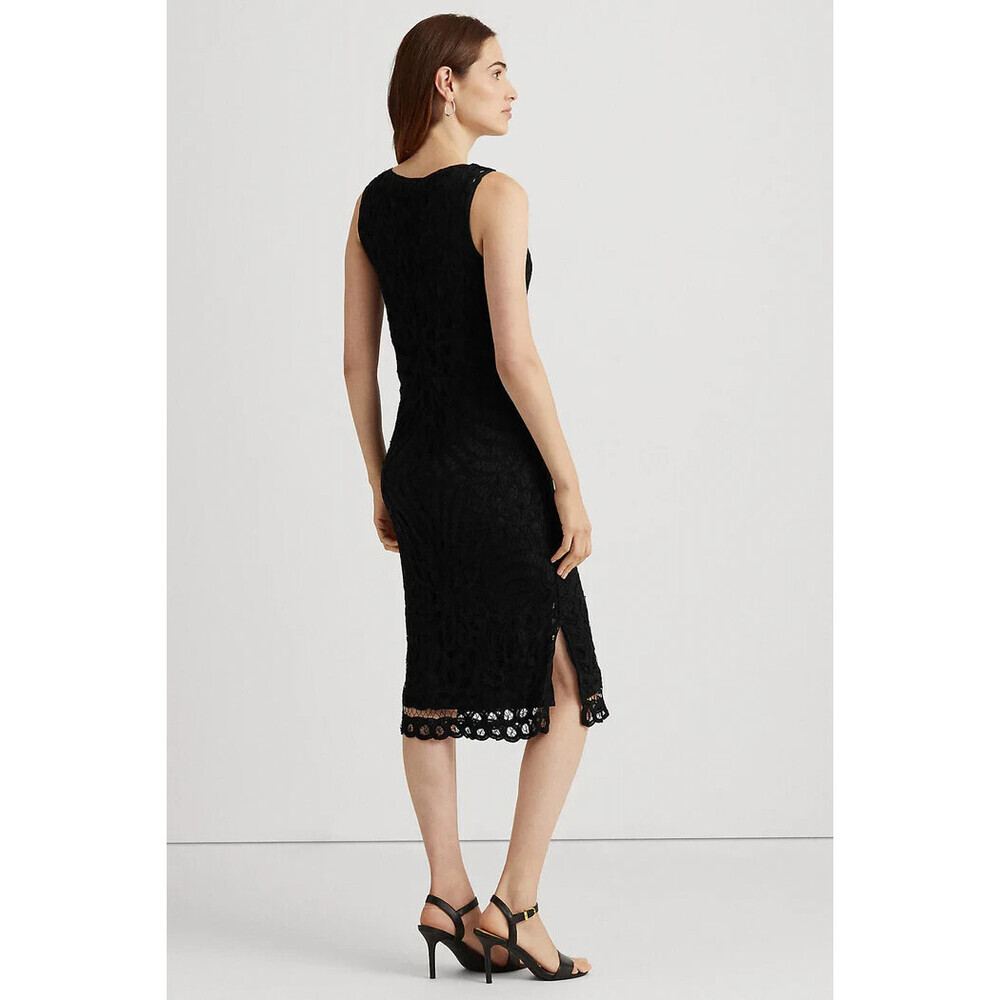 NEW! Lauren Ralph Lauren Women's 10 Battenburg Lace Dress NWT $245 - Picture 4 of 5